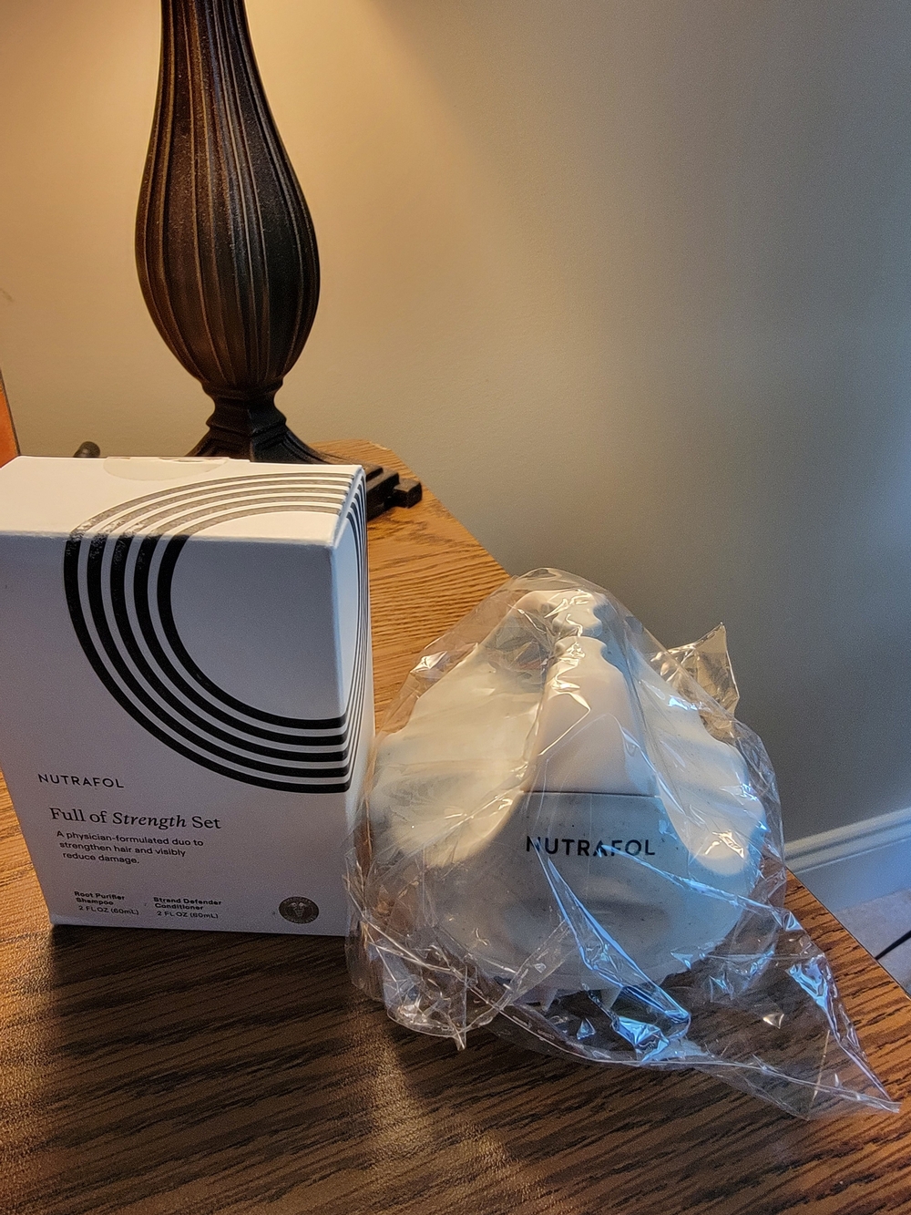 Nutrafol Full of Strength Set — White Hair Wellness Kit & Nutrafol Scalp Massage